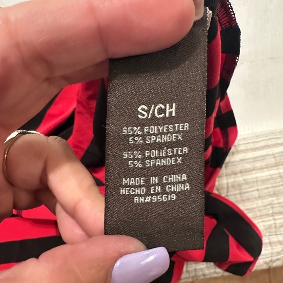 Fever Pink Ginger & Black Striped Maxi Dress Size Small Sleeveless Stretch NWT - Picture 4 of 10